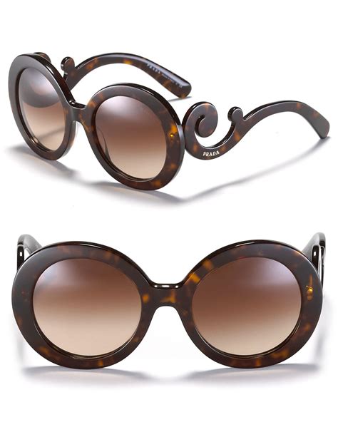 PRADA Round Sunglasses .